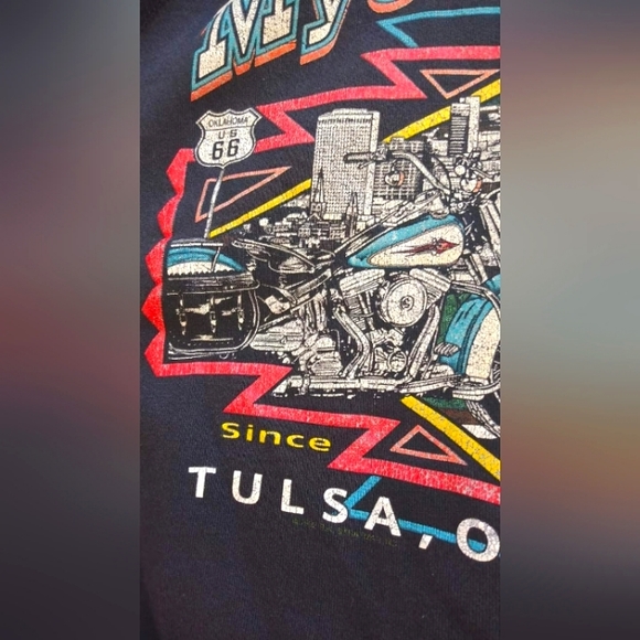 ❤️SOLD❤️Vtg Harley sweater: Tulsa, OK - Picture 5 of 8